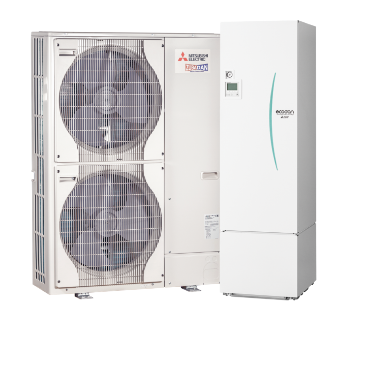 Mitsubishi Zubada-Ecodan 14kW hőszivattyú szett